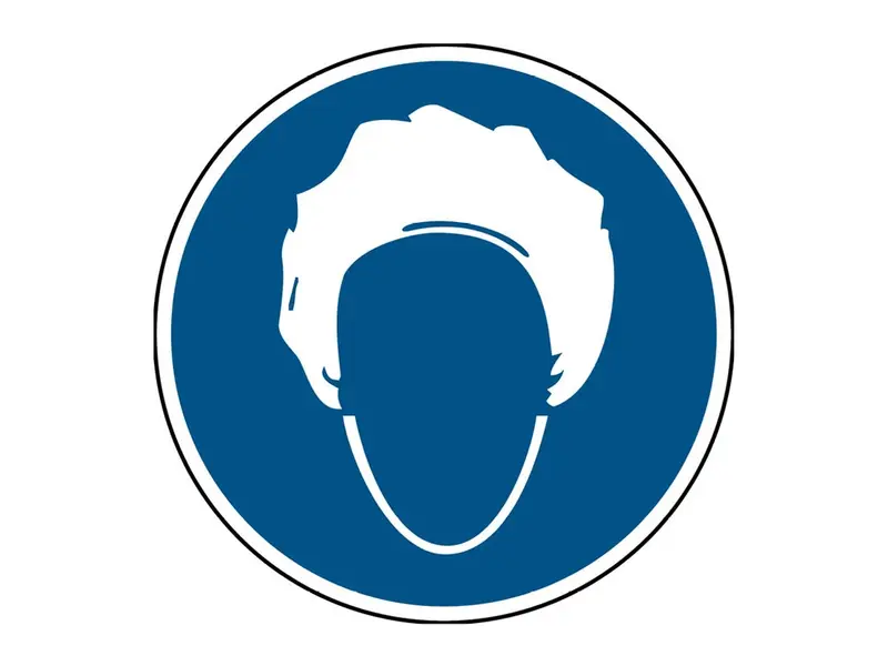 Sticker hoofddeksel verplicht PIC 269 rond