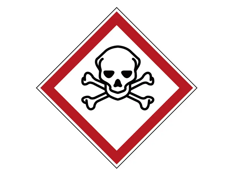 Sticker giftig PIC 1809
