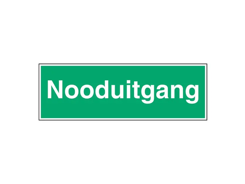 Sticker nooduitgang STN 724