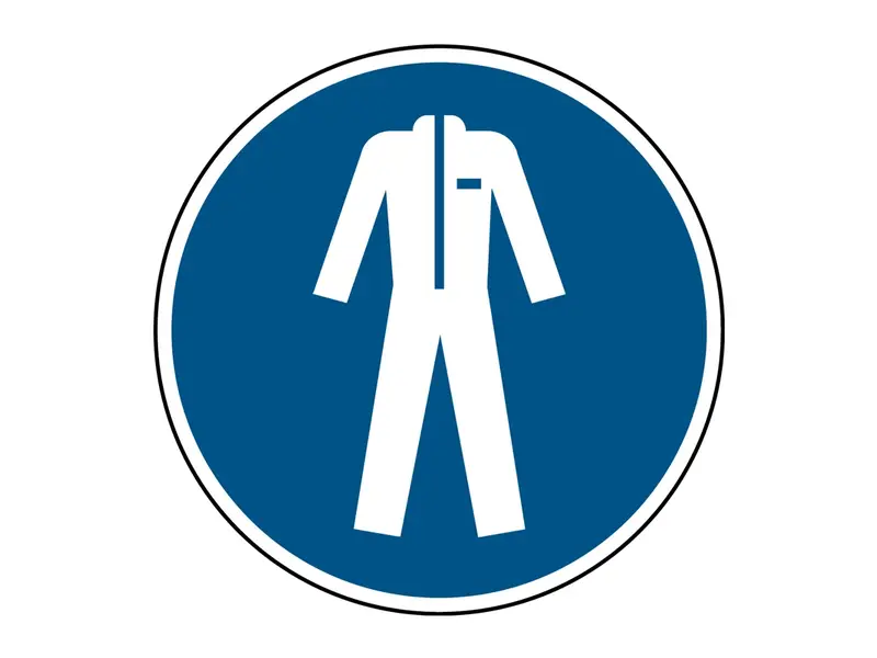 Sticker beschermkledij verplicht M010 B-862