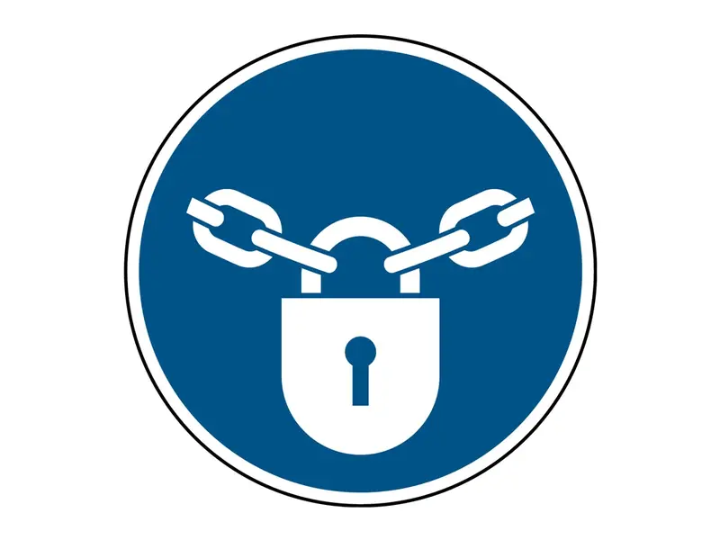 Sticker gesloten houden M028 B-862