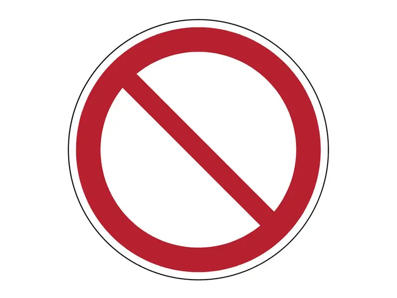 Sticker verbodsteken P001 B-862