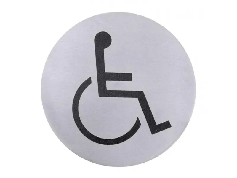 Bord gehandicaptentoilet RVS 18-10 ø75 mm