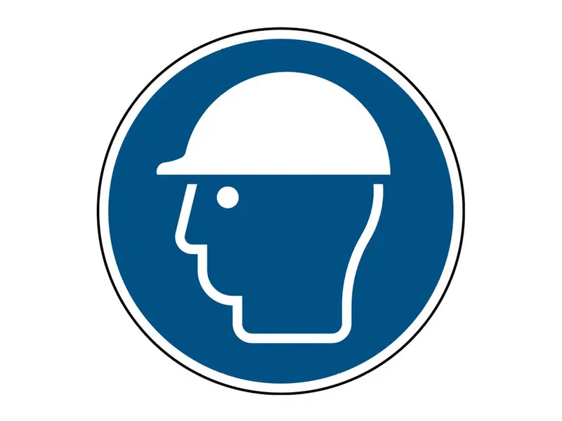 Bord veiligheidshelm verplicht M014 rond