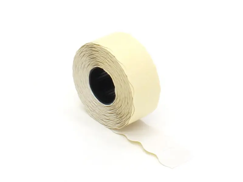 Prijsetiket "blanco" permanent 26x12 mm wit