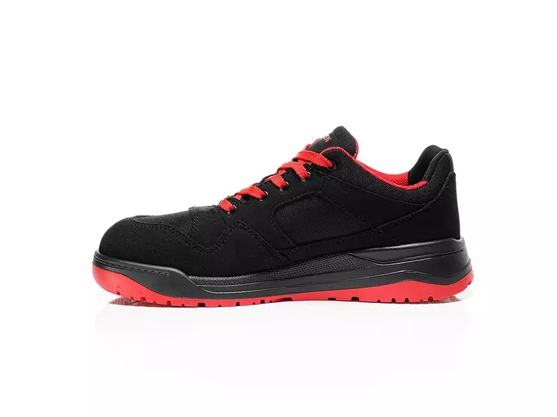 Elten Maverick Black-Red Low veiligheidsschoen S3 SRC ESD
