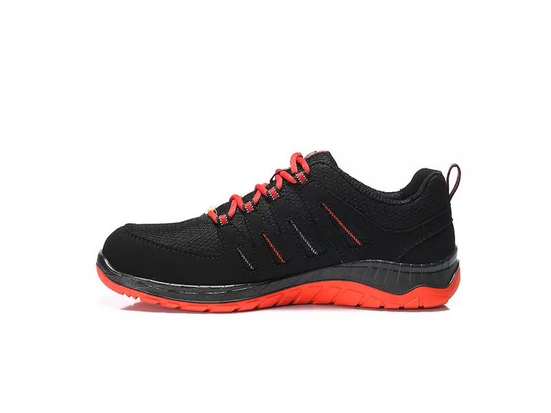 Elten Maddox Black-Red Low veiligheidsschoen S3 SRC ESD