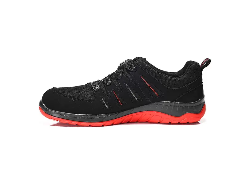 Elten Maddox Black-Red Low veiligheidsschoen BOA-sluiting S3 SRC ESD