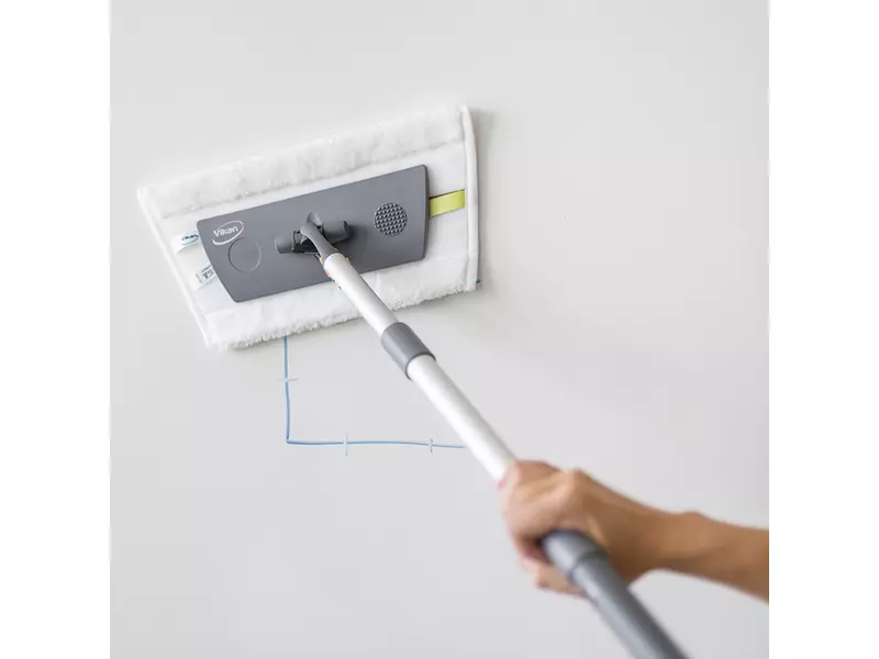 Vikan 549025 board en tafelmop Hook & Loop 25 cm wit