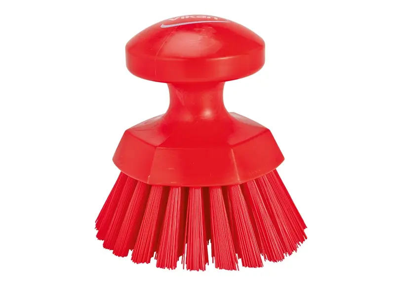 Vikan 38854 werkborstel rond hard 110 mm rood