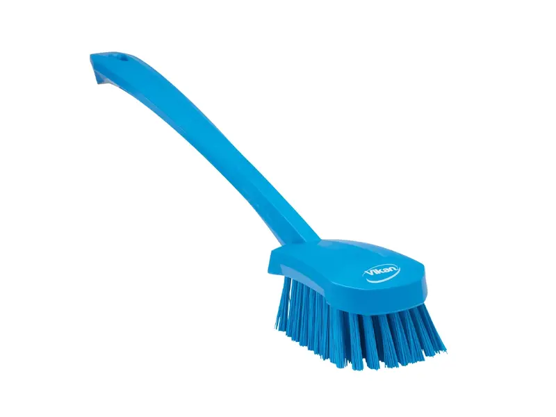 Vikan 41863 afwasborstel hard lange steel 415 mm blauw