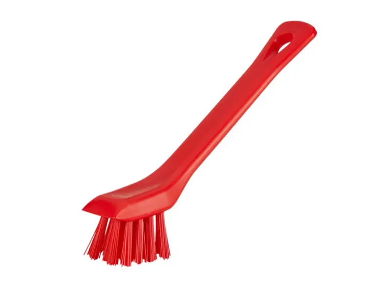 Vikan 3951-4 precisieborstel met schraper hard 150 mm rood