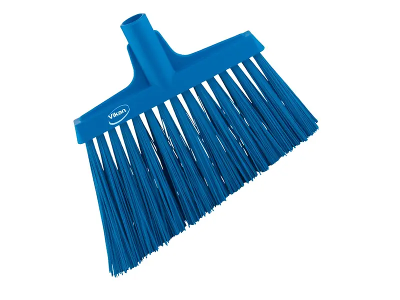 Vikan 29143 hoekbezem zeer hard 290 mm blauw