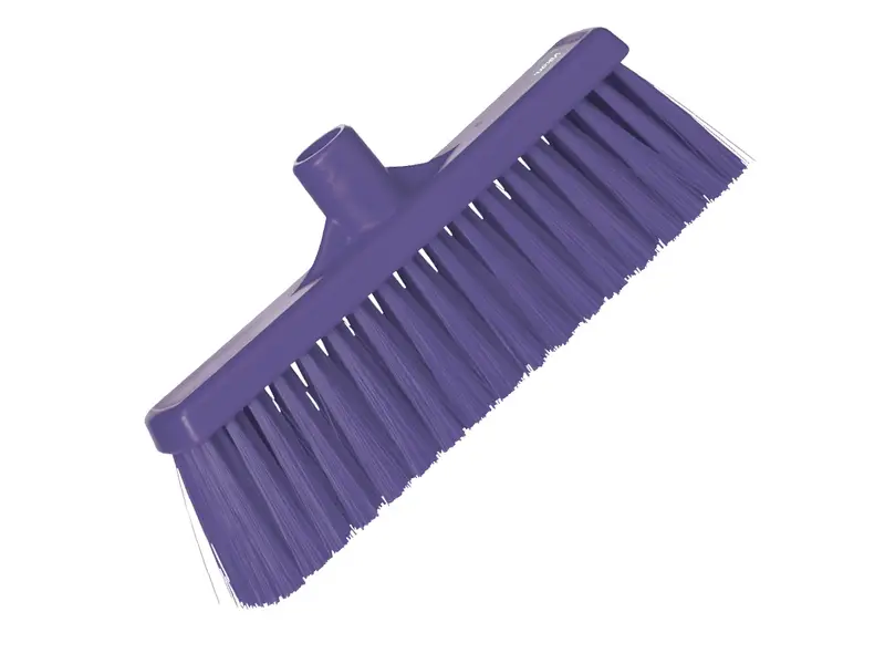 Vikan 31668 bezem medium recht 310 mm paars