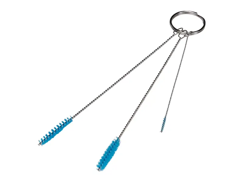 Vikan 53623 reinigingsset met 3 pijpborstels - 2 mm - 5 mm - 6 mm blauw