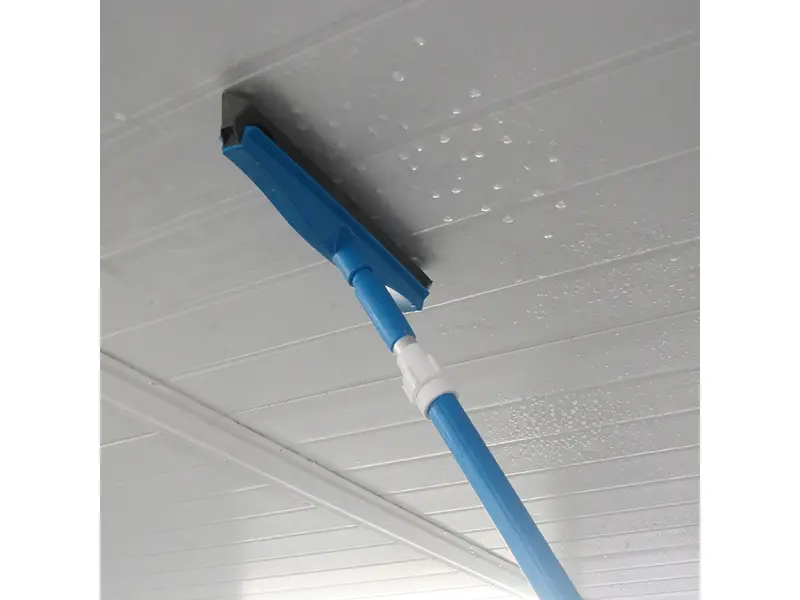 Vikan 77163 condenstrekker met waterafvoer 400 mm blauw