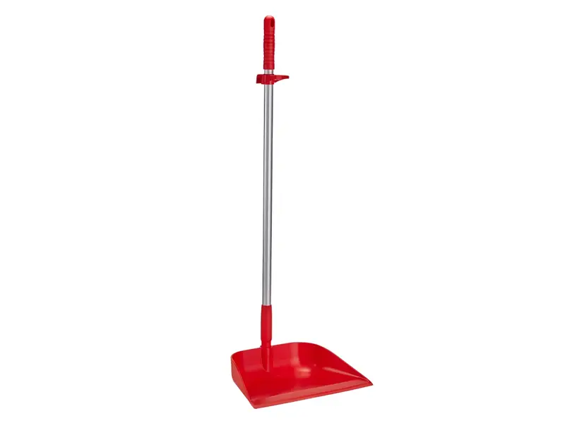 Vikan 56624 hygiënisch stofblik op steel 330 mm rood
