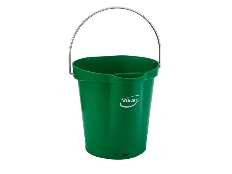 Vikan 56882 emmer met RVS hengsel 6 liter groen