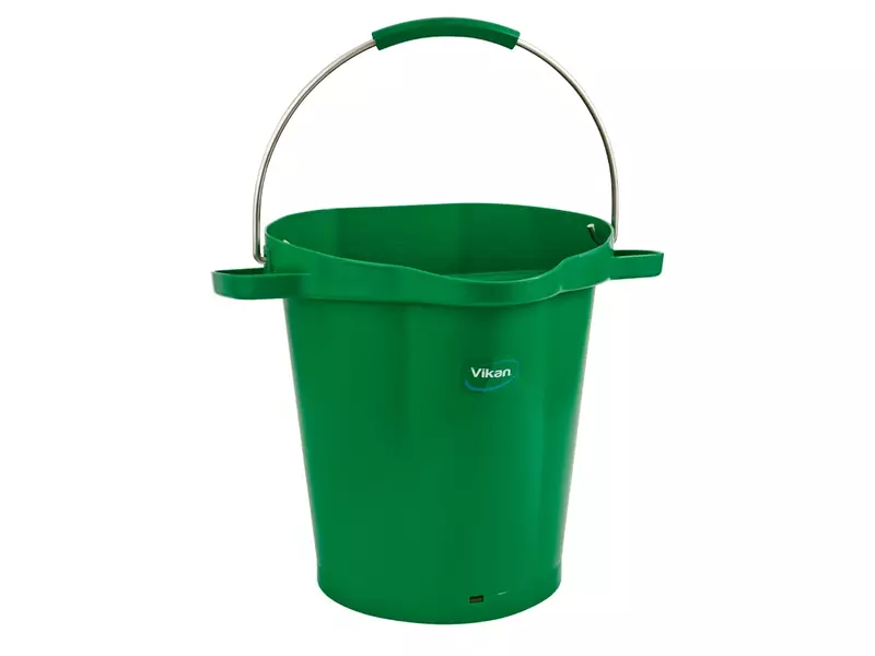 Vikan 56922 emmer met RVS hengsel 20 liter groen