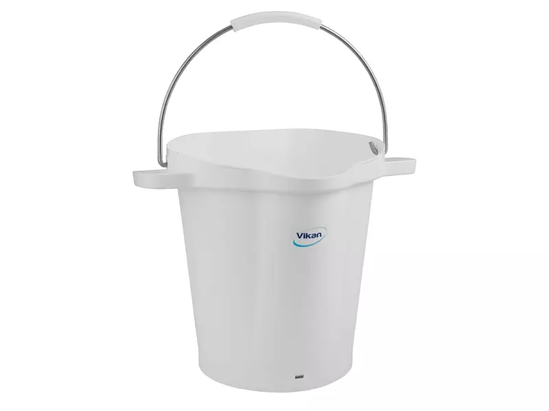 Vikan 56925 emmer met RVS hengsel 20 liter wit