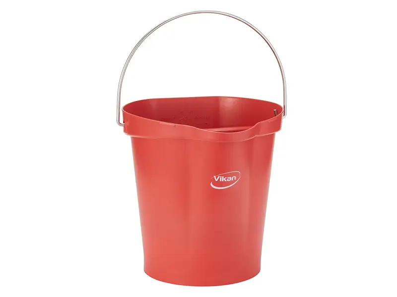 Vikan 56944 emmer lekvrij detecteerbaar polypropyleen 12 liter rood