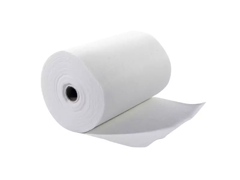Stofwisdoek met kleefmiddel viscose/PP 62x22 cm wit