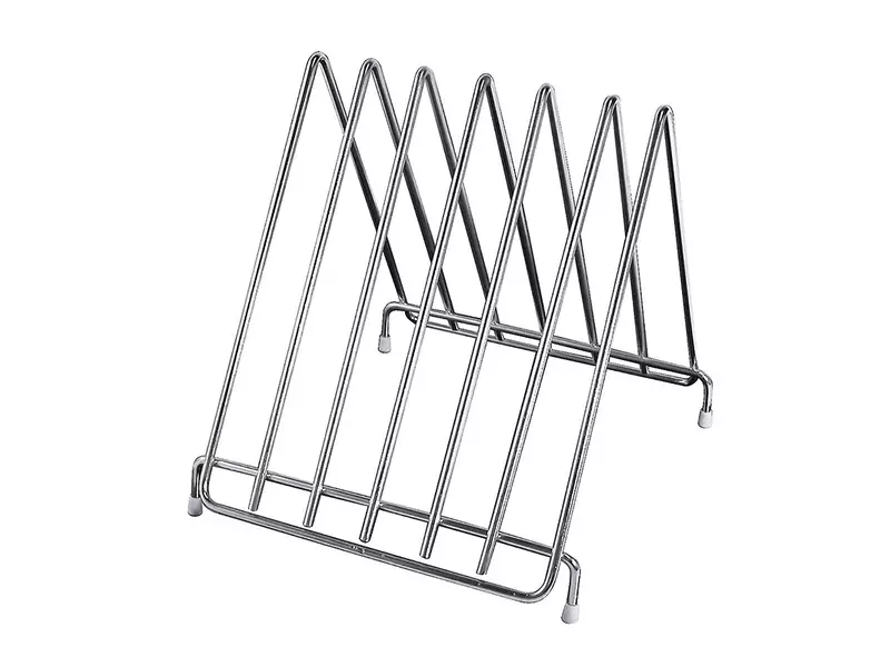 Houder voor 6 snijplanken RVS 270x320x280 mm
