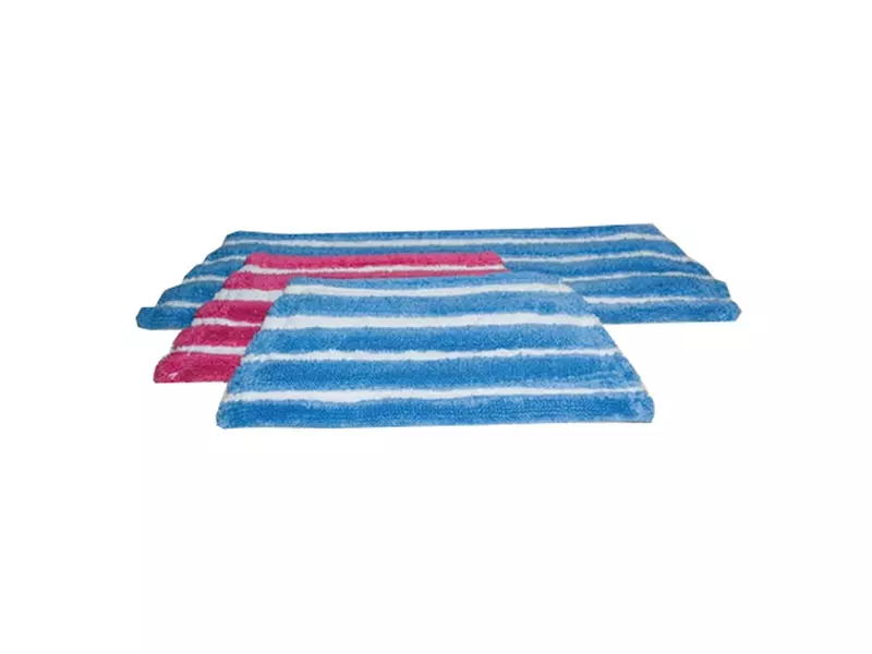 Vlakmop microvezel blauw-wit met velcro 47-42x14 cm