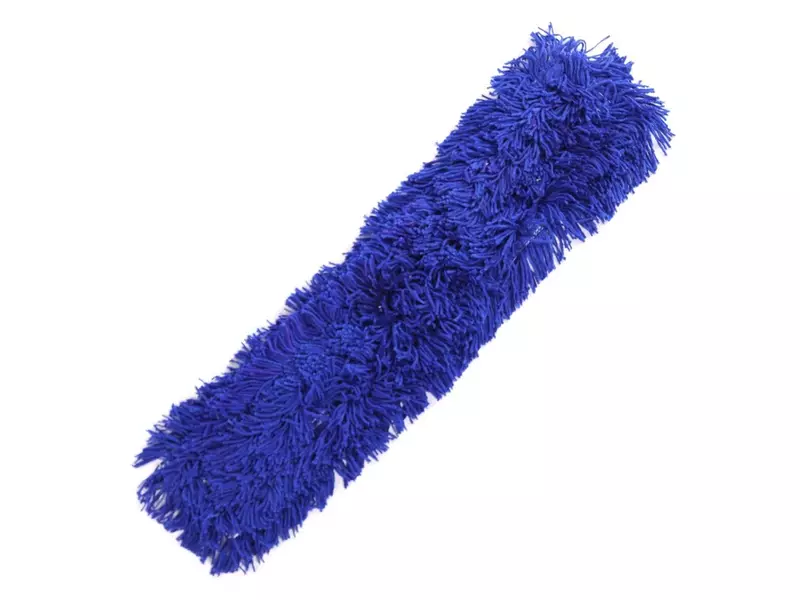 Zwabberhoes met drukknopen acryl 110 cm blauw