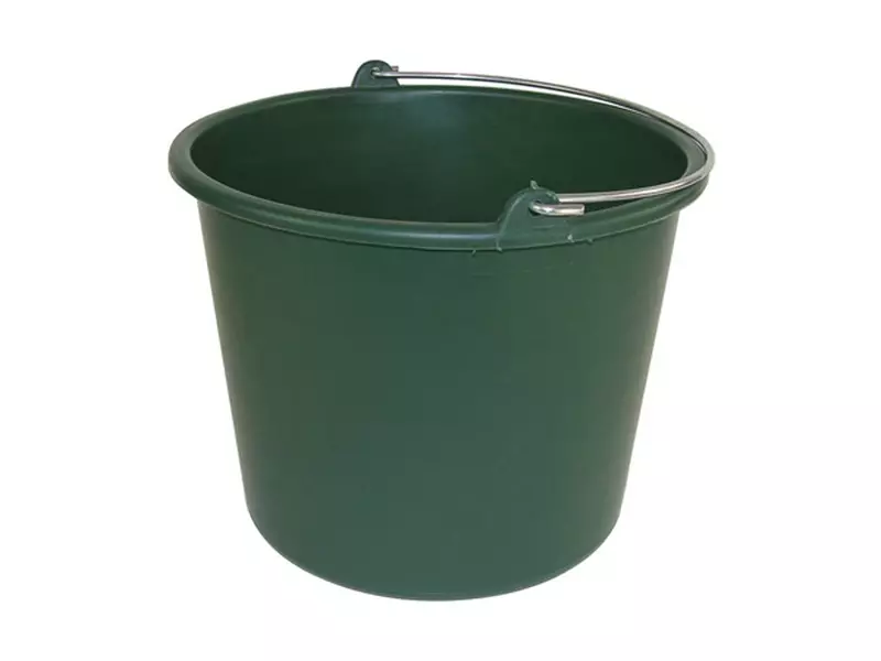 Emmer kunststof 12 liter groen