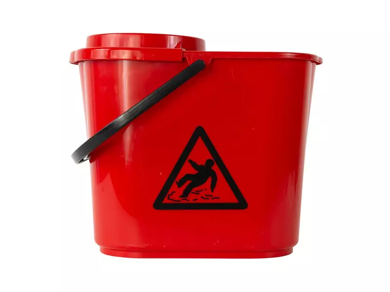 Mopemmer met wringkorf 12 liter rood