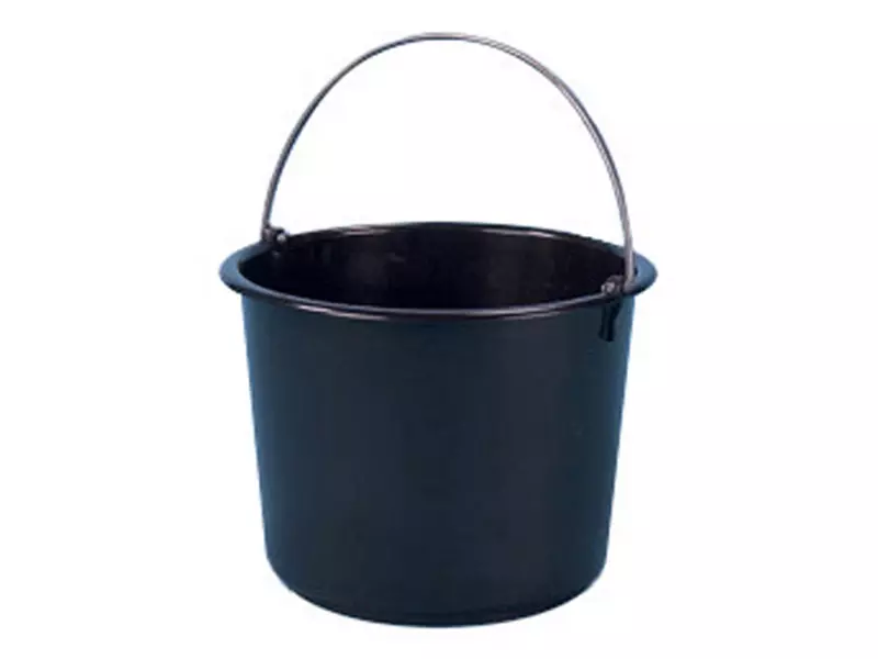 Emmer HDPE heavy duty 20 liter zwart