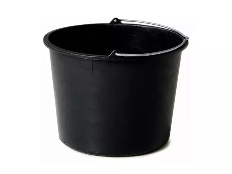 Emmer kunststof 20 liter zwart