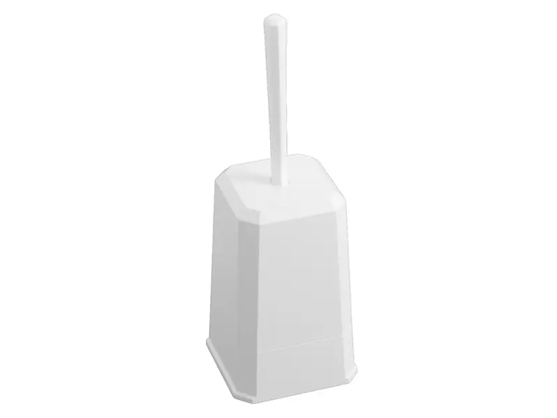Euro Products Pearl toiletborstel en houder gesloten wit