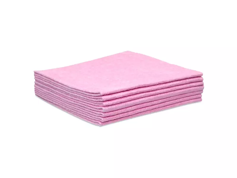 Euro Products klassieke poetsdoeken non-woven 38x40 cm roze