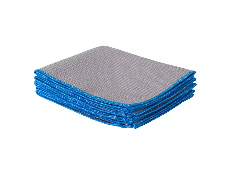 RVS- en glasreinigingsdoek 32x38 cm blauw