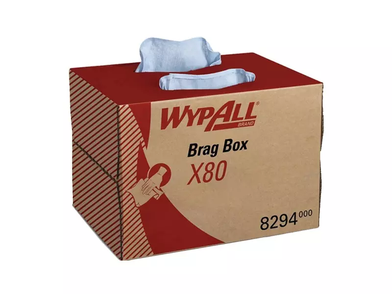 Kimberly-Clark WypAll X80 poetsdoeken Brag Box 427x282 mm blauw