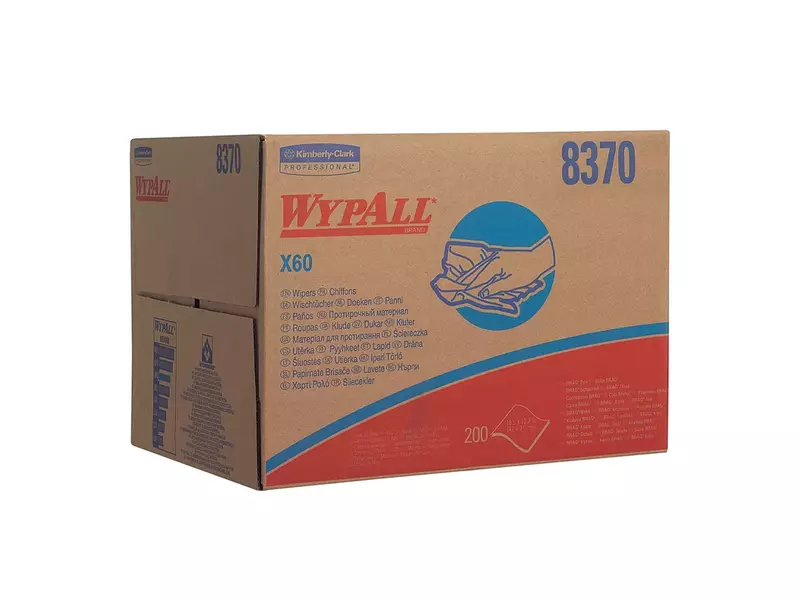 Kimberly-Clark WypAll X60 8370 poetsdoeken Brag Box 426x317 mm blauw