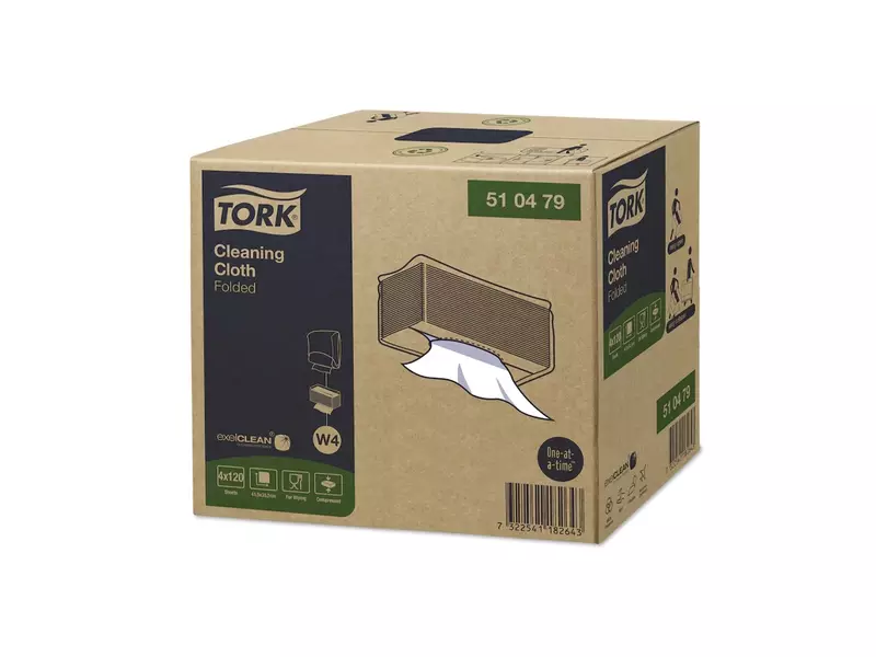 Tork reinigingsdoeken Cleaning gevouwen 1-laags W4 wit