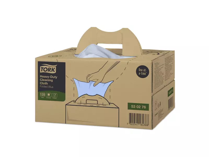 Tork Heavy-Duty Cleaning Cloth reinigingsdoeken Handy Box W7 blauw