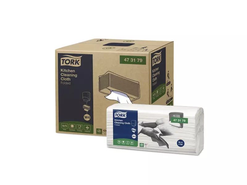 Tork kitchen cleaning gevouwen reinigingsdoek wit