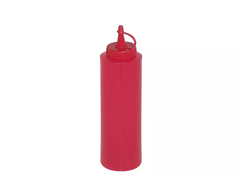 Sausfles PE rood