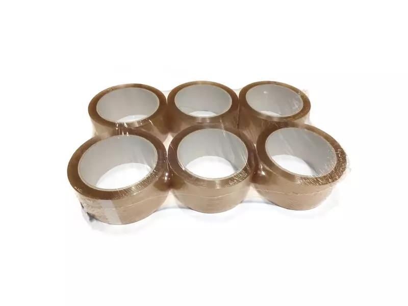 Tape rollen 48 mm breed polypropyleen solvent 66 meter