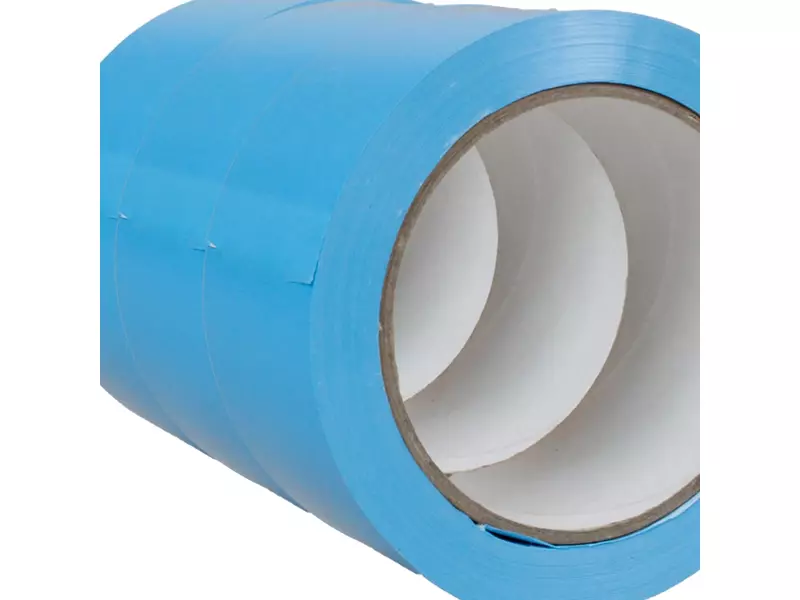 Markeringstape PVC 50 mm op rol 66 meter lichtblauw