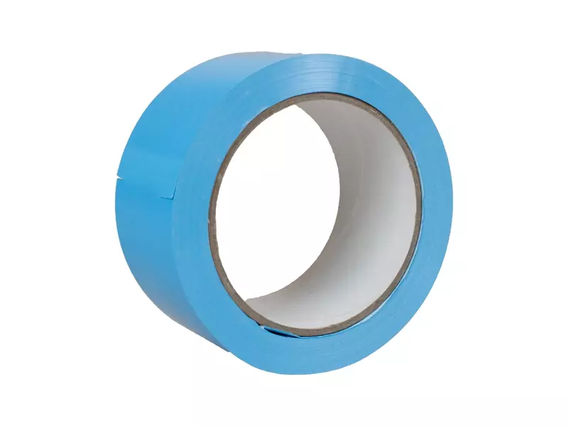 Markeringstape PVC 50 mm op rol 66 meter lichtblauw