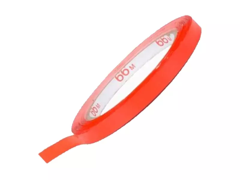 Tape PVC solvent 9 mm x 66 meter rood