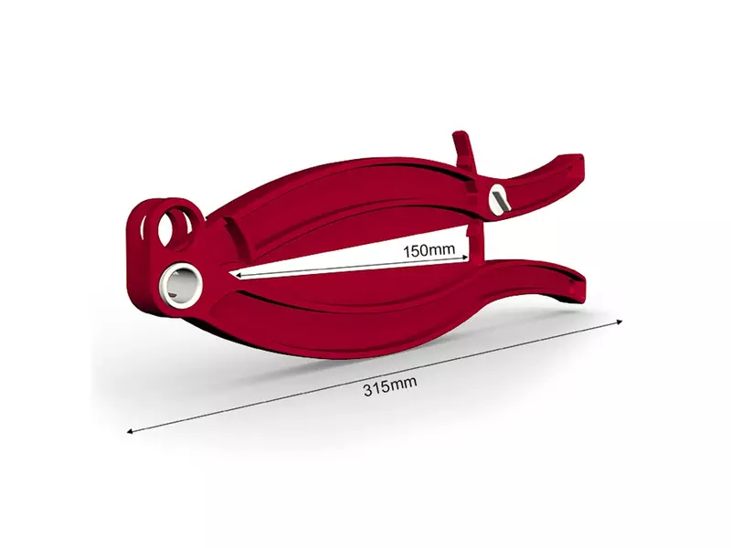 WeLoc Gripper PA 150 zakafsluiter 150 mm seal-lengte rood
