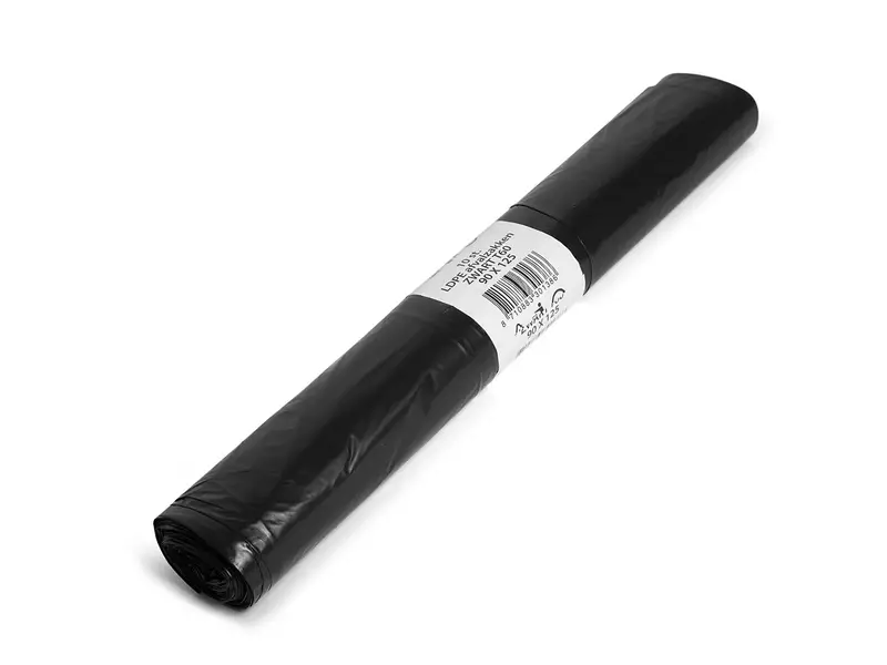 Afvalzakken zwart LDPE gerecycled T60 90x125 cm