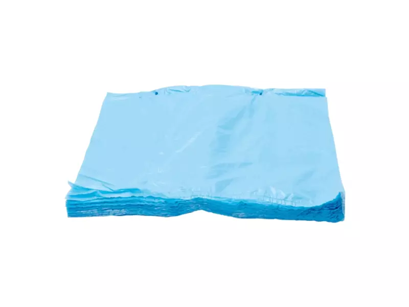 Vellen op blok LDPE 100x120 cm 45 mu blauw