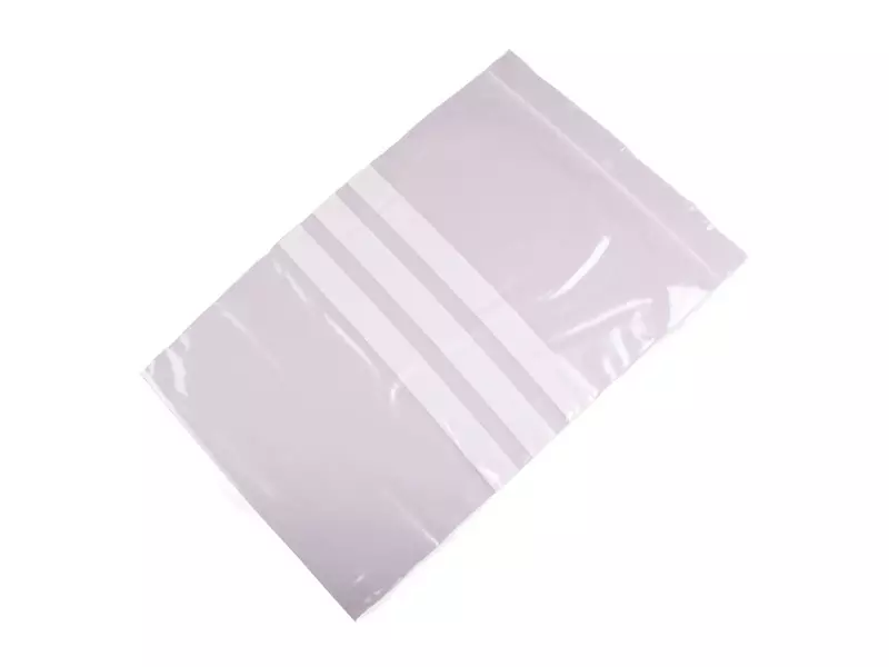 Gripzak met schrijfvlak LDPE 50 mu transparant